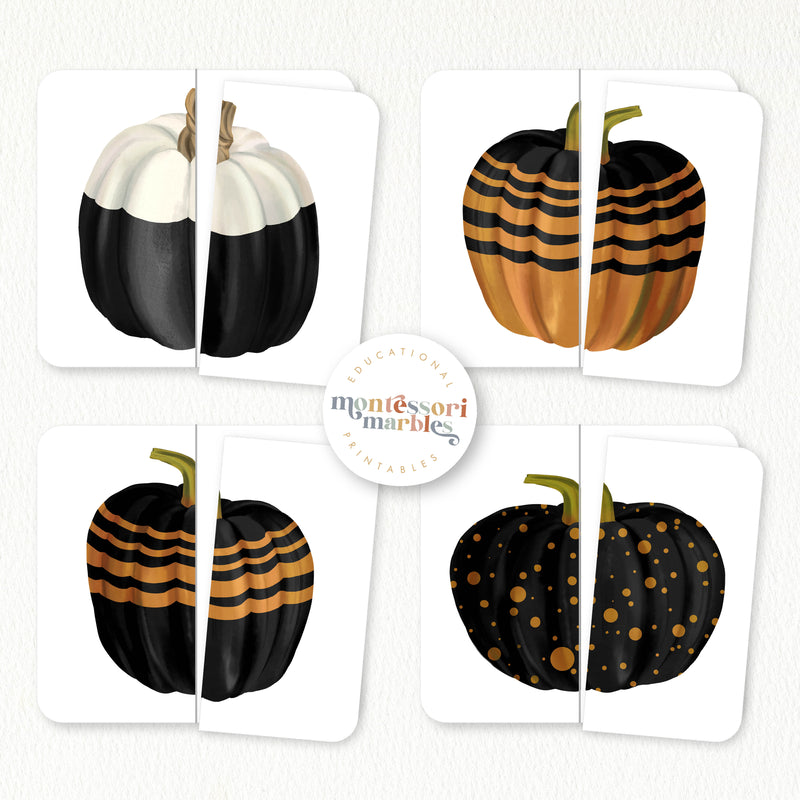 Halloween Pumpkins Two-Piece Puzzles
