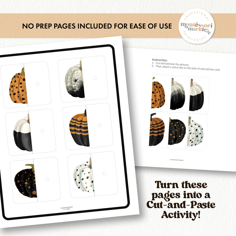 Halloween Pumpkins Two-Piece Puzzles