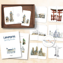 Load image into Gallery viewer, Landmarks Two-Piece Puzzles
