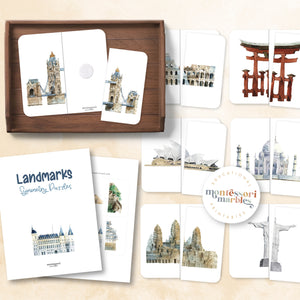 Landmarks Two-Piece Puzzles