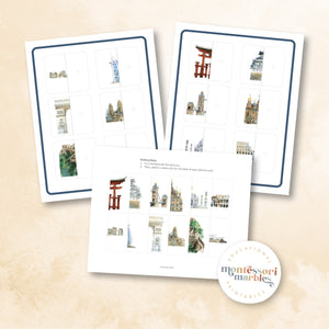 Landmarks Two-Piece Puzzles