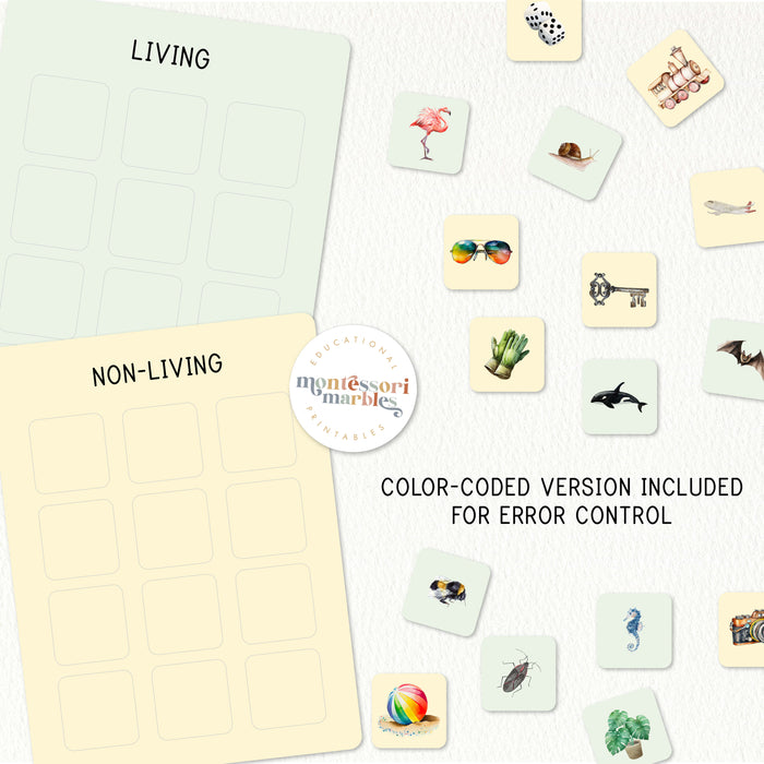 Living and Non Living Sorting Cards