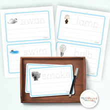 Load image into Gallery viewer, Montessori Blue Series Tracing Cards
