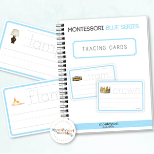 Montessori Blue Series Tracing Cards