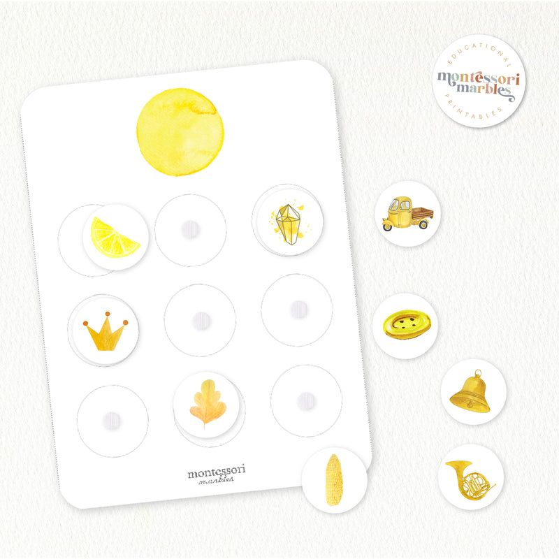 Primary Colors Sorting Cards