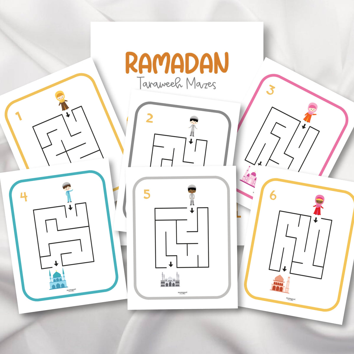 Ramadan Maze Workbook | Montessori Inspired Printable Activity ...