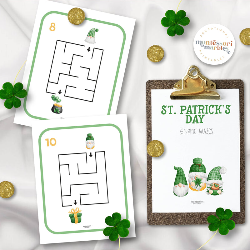 St. Patrick's Day Gnome Mazes