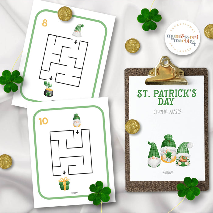 St. Patrick's Day Gnome Mazes