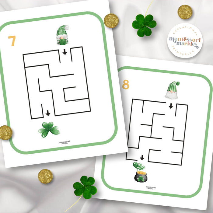 St. Patrick's Day Gnome Mazes