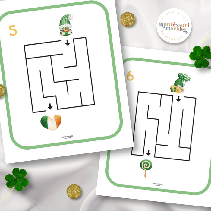 St. Patrick's Day Gnome Mazes