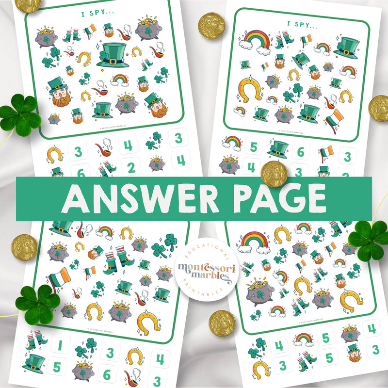 St. Patrick's Day "I Spy"