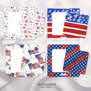 U.S. patriotic pattern matching for visual discrimination