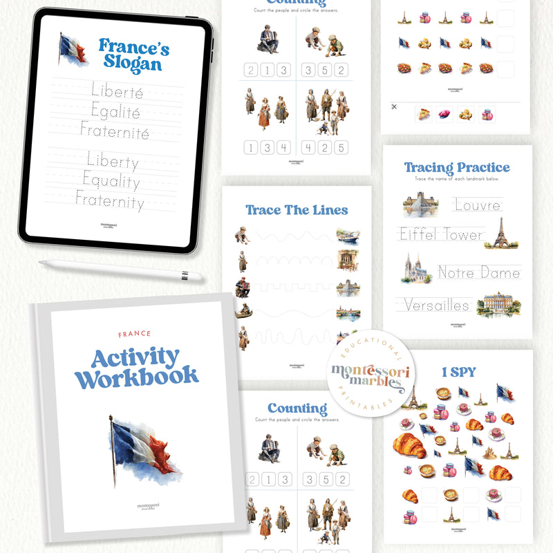 France Activity Workbook for Elementary