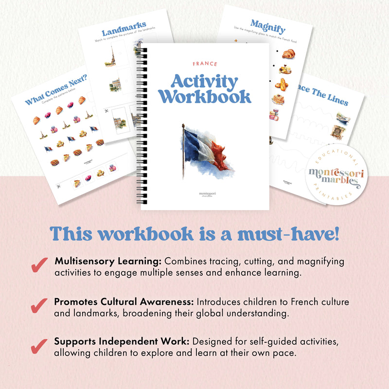 France Activity Workbook for Elementary