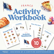 France activity workbook for European geography and culture — ages 3-6