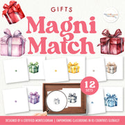 Christmas gift magnifying glass matching for visual observation
