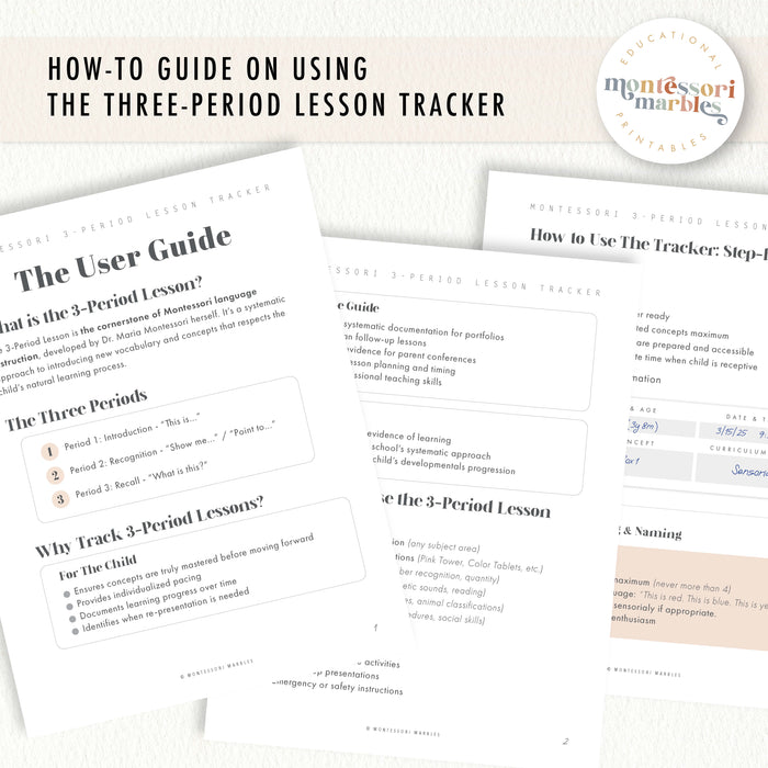 Three-Period Lesson Tracker + Guide