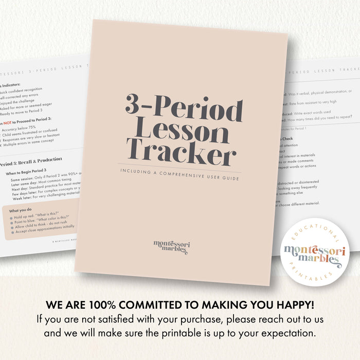 Three-Period Lesson Tracker + Guide