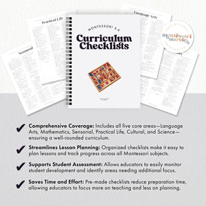 Montessori 3-6 Curriculum Checklists
