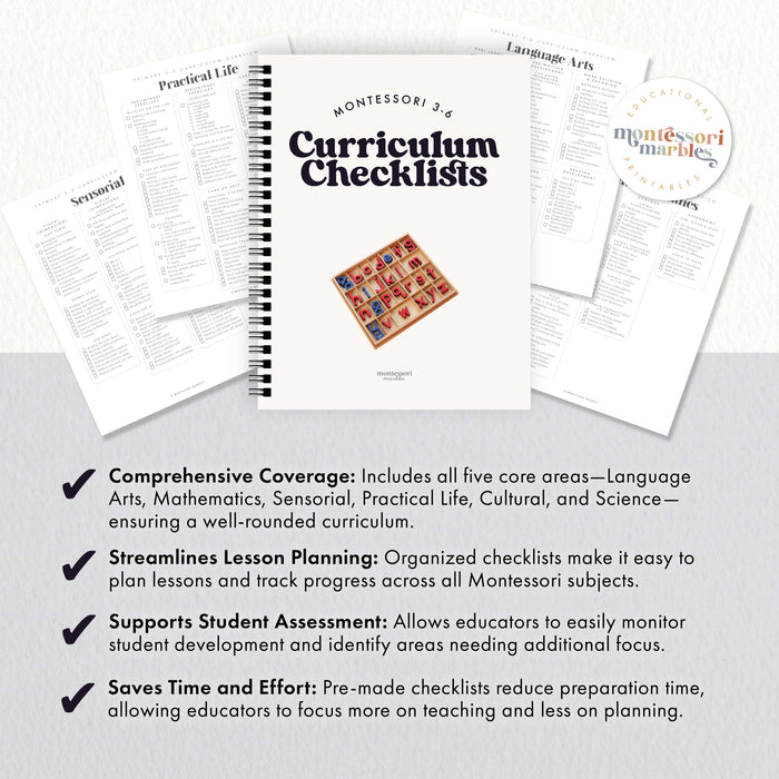 Montessori 3-6 Curriculum Checklists