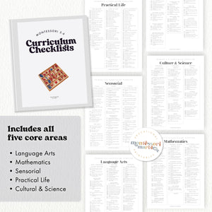 Montessori 3-6 Curriculum Checklists