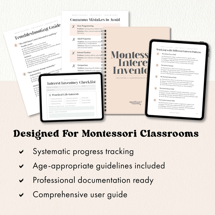 Montessori Interest Inventory Checklist