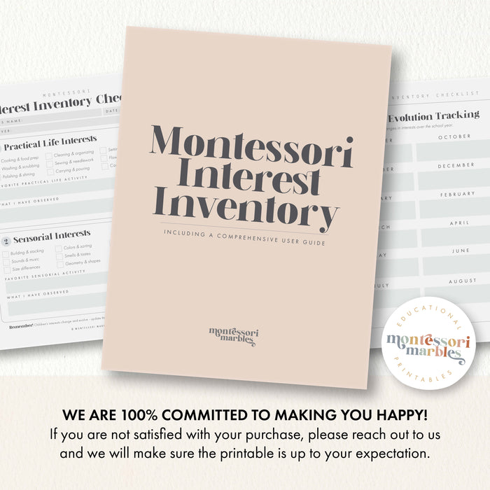 Montessori Interest Inventory Checklist