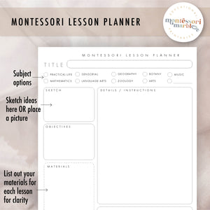 MONTESSORI TEACHER PLANNER JUL 2024 - DECEMBER 2025