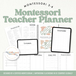 MONTESSORI TEACHER PLANNER JUL 2025 - DECEMBER 2026