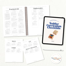 Load image into Gallery viewer, Montessori 1-3 Curriculum Checklists
