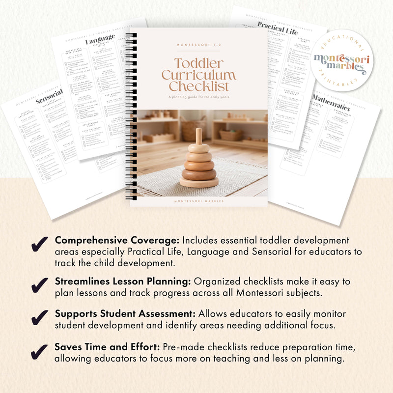 Montessori Toddler Curriculum Checklists