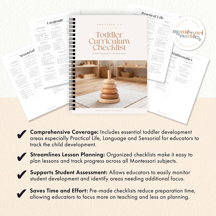 Montessori Toddler Curriculum Checklists