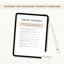 Load image into Gallery viewer, Montessori 1-3 Curriculum Checklists
