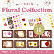 Spring flowers collection for fine and visual skills — ages 3-6