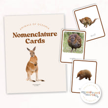 Load image into Gallery viewer, Animals of Oceania Nomenclature Cards
