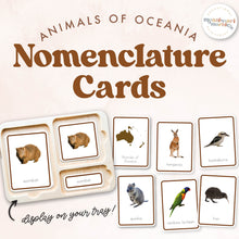 Load image into Gallery viewer, Animals of Oceania Nomenclature Cards
