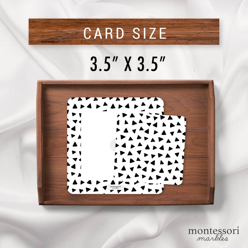 High Contrast Baby Vision Cards | Black White Patterns