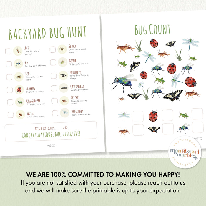 Simple Bug Hunt Summer Backyard Bug Hunt — Montessori Marbles