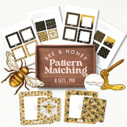 Bee pattern-matching puzzles to develop visual discrimination skills