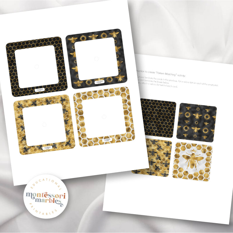 Bees Pattern Matching Puzzles