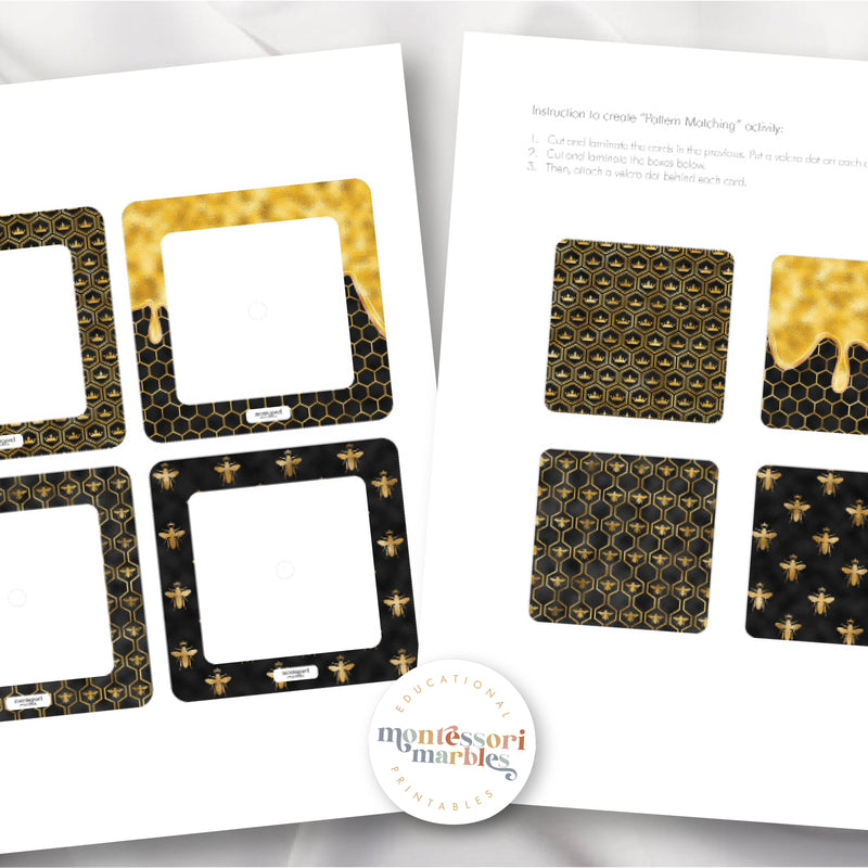 Bees Pattern Matching Puzzles