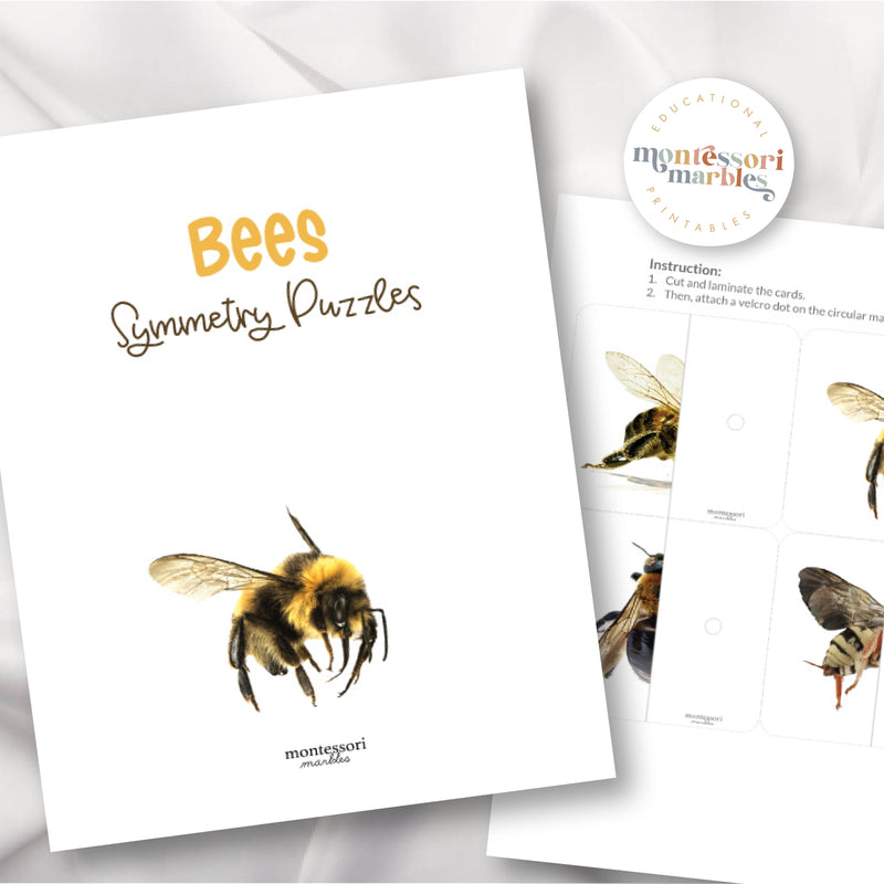 Bees Two-Piece Puzzles