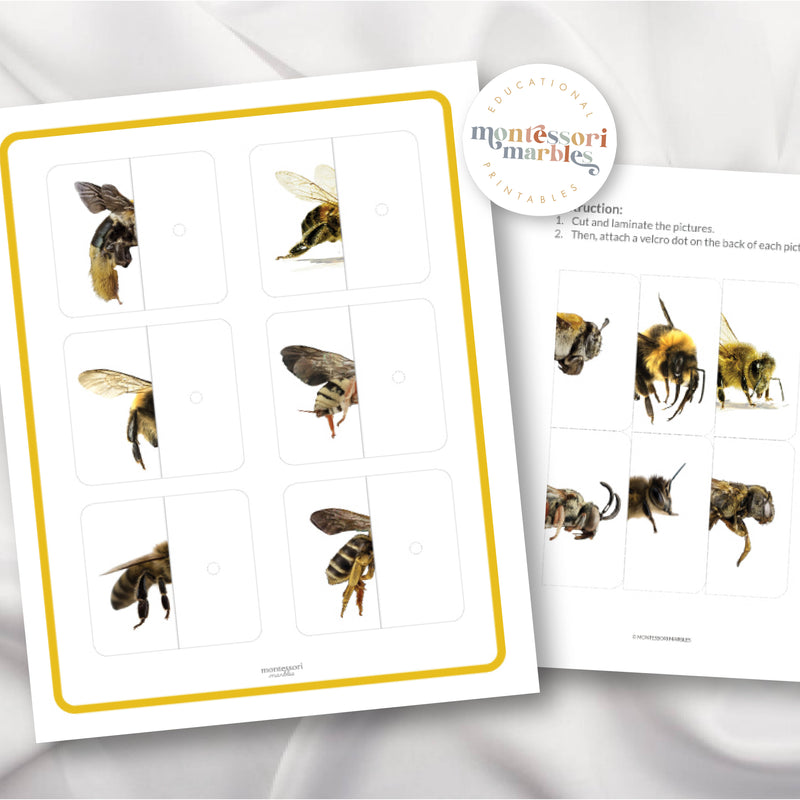 Bees Two-Piece Puzzles