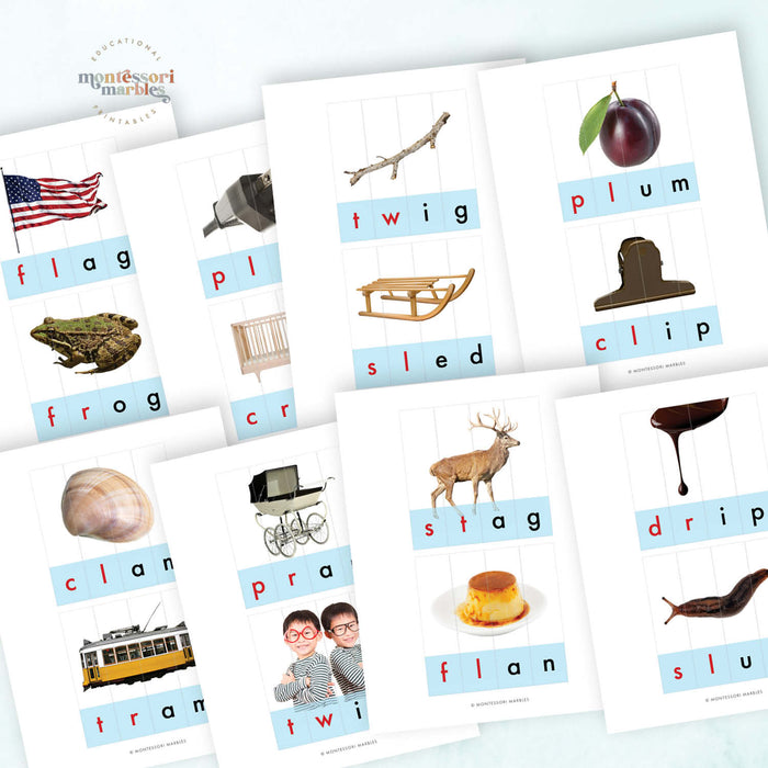 Beginning Blends Stick Puzzles