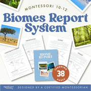 Earth science report templates for biome research projects