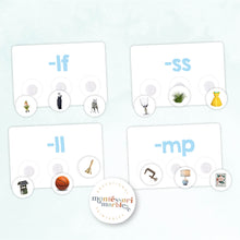 Load image into Gallery viewer, Montessori Blue Series Sorting Cards | Ending Blends
