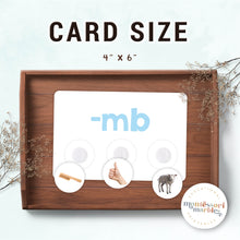 Load image into Gallery viewer, Montessori Blue Series Sorting Cards | Ending Blends
