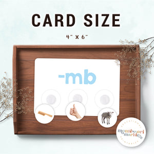 Montessori Blue Series Sorting Cards | Ending Blends