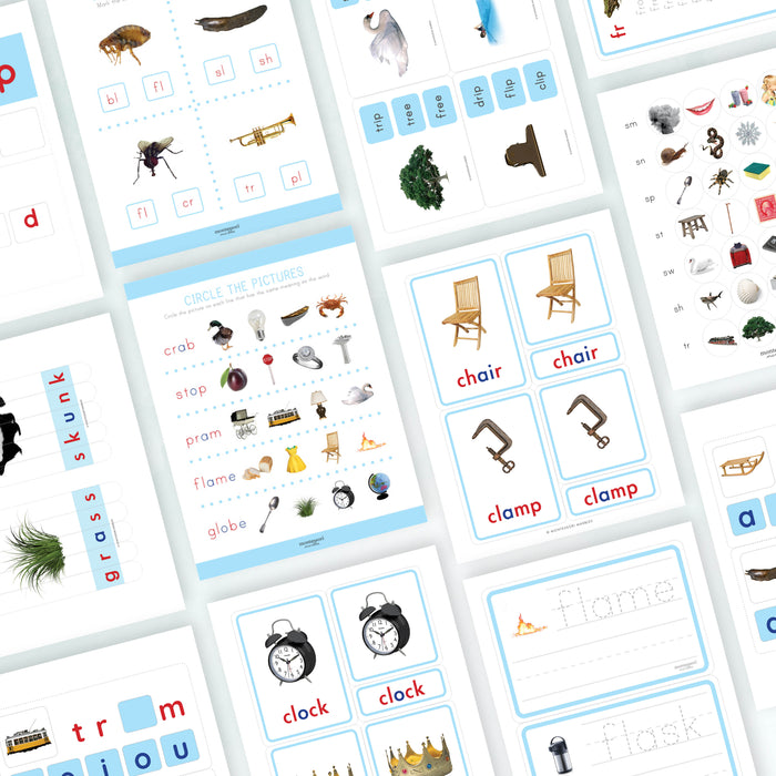 MEGA BUNDLE Montessori Blue Series Learning Resources