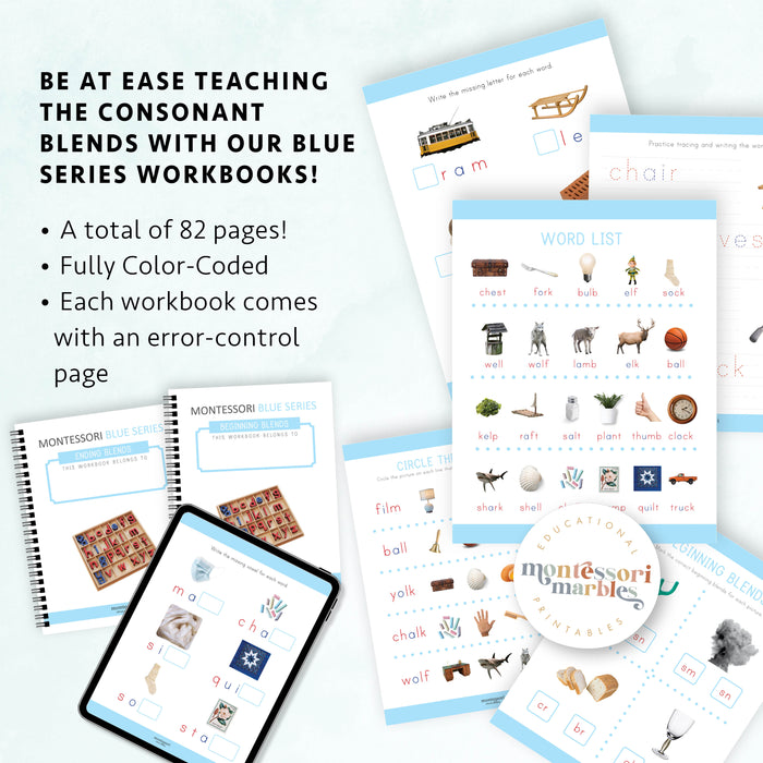 MEGA BUNDLE Montessori Blue Series Learning Resources